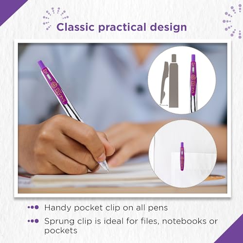 Bolígrafos Zebra Pen SARASA CLIP Gel 10 unidades Morado miniatura 6