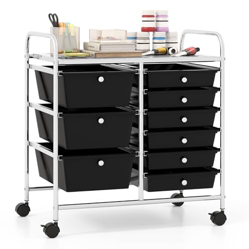 Giantex 9-Drawer Rolling Cart