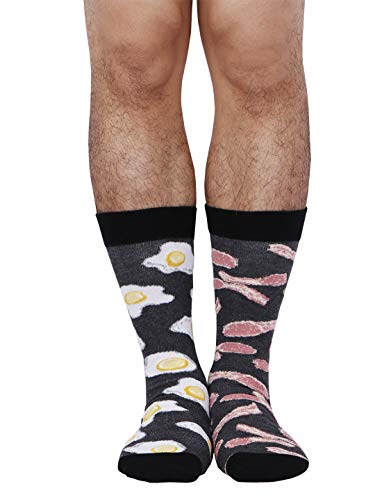 xiaomaizi Men's Funny And Cool Novelty Patterned Crew Dress Scoks for Men Cozy Pack Size 9-12 6