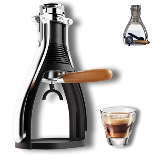 Máquina de café espresso manual, máquina de espresso portátil de prensa manual para viajes y camping, palanca manual de alta extracción, no requiere electricidad