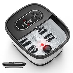 Heat and Maintain the Temperature - The built in powerful water heater warms the water from cold in minutes and maintains the temperature at 14 different levels from 35 - 48°C (95°F - 118°F). It will help to you to relax while enjoying a warm foot sp...