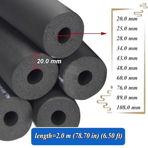 Owijka izolacyjna do rur piankowych, ochrona przed zamarzaniem, do projektów DIY, średnica wewnętrzna 20-108 mm, skuteczna ochrona termiczna, energooszczędne osłony rur piankowych