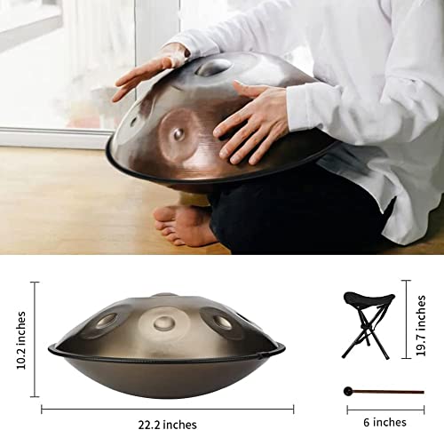 Tambor Handpan D Minor 22" 9 Notas con Bolsa y Soporte miniatura 5