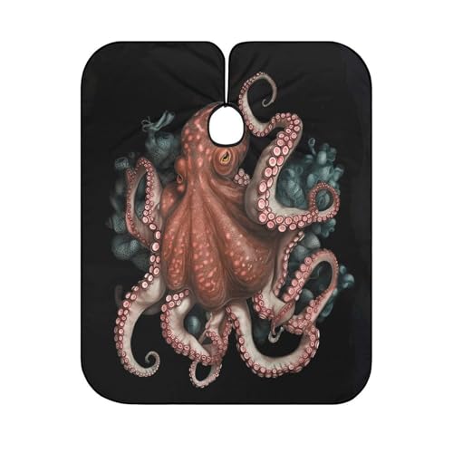 Capa para corte de cabello Octopus Intertwined para adultos miniatura 6