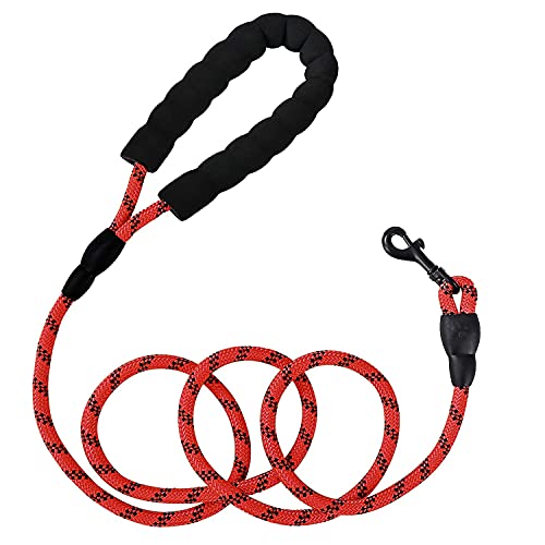 UNIVERSESTAR Dog Leashes for Large Dogs Rope Leash Heavy Duty Dog Leash with Comfortable Padded Handle and Highly…
