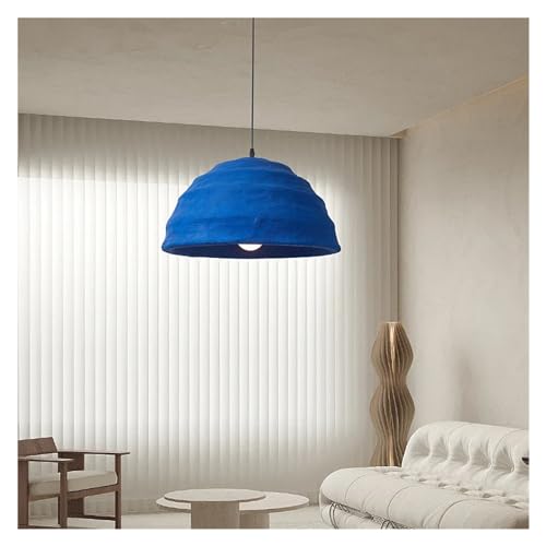 Lampe LED suspendue au design bleu luminaire scandinave pour salon restaurant et café