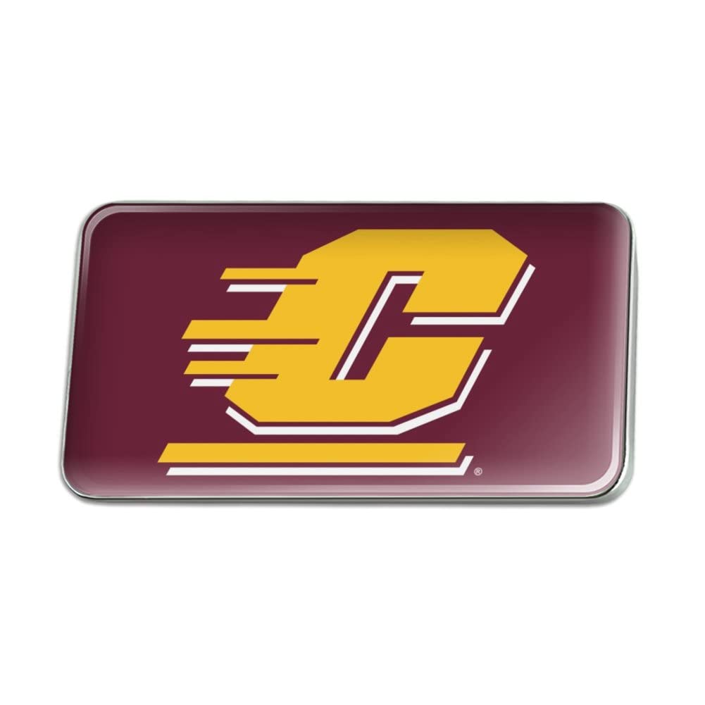 Central Michigan University Logo Metal Rectangle Lapel Hat Pin Tie Tack Pinback, OneSize, Metal, no gemstone