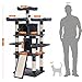 Feandrea 67 Inches Multi-Level Cat Tree for Large Cats, with Cozy Perches, Stable, Smoky Gray UPCT18G