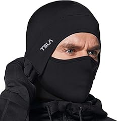 Skull Cap With Mask Jet Black