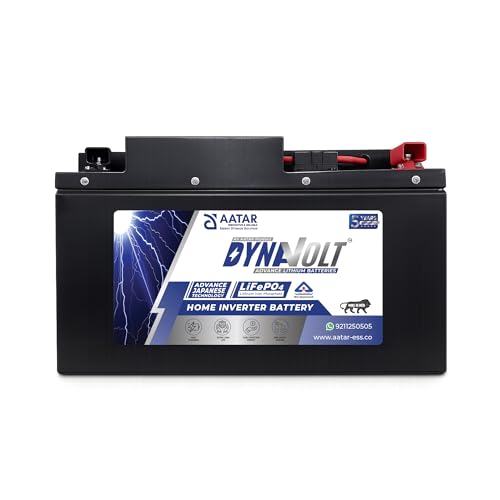 Image of DYNAVOLT 12.8V 230Ah LiFePO4 Lithium Inverter Battery, 7+ Hours Backup, Fast Charging, Zero Maintenance, 5 Years Warranty