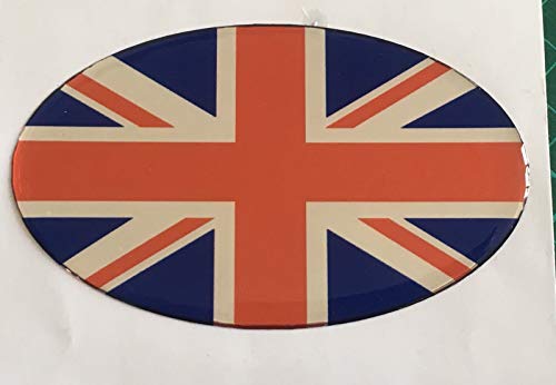 Autocollant en résine 3D en forme de dôme pour coffre de voiture Motif Union Jack