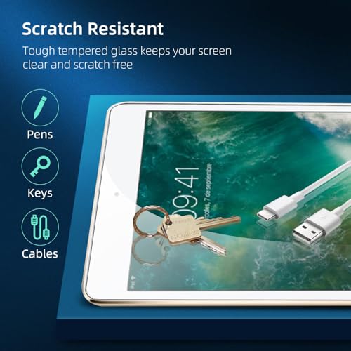 Image of NEW'C 2 Pack Designed for iPad Air 3 (10.5 Inch 2019 Model) and iPad Pro 10.5 2017, Screen Protector Film - 9H Hardness Glass - Installation Frame Included