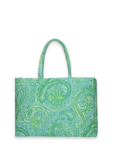 Sac de plage femme vert Sunrise grand format - Cabas d'été taille unique