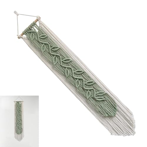 Pompon en fil tissé macramé : la solution pour réchauffer un mur vide
