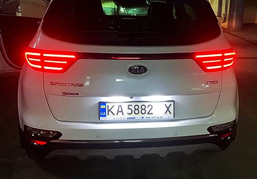 RZG 2x Luci LED per Targa Bianche Canbus per i40 4D VF Tucson TL Sportage QL ProCeed CD Soul SK3 Stonic