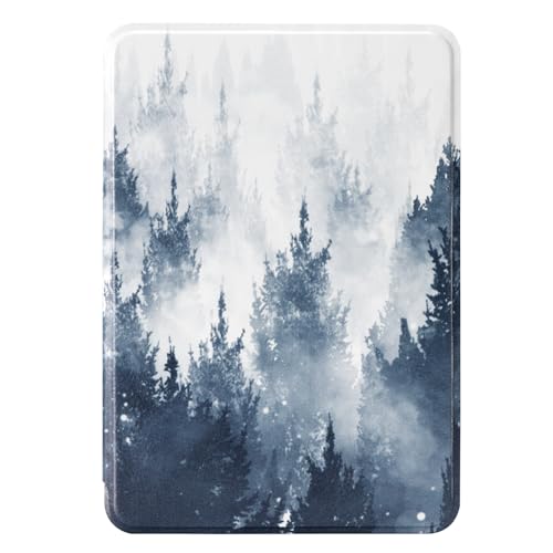 Image of CoBak Case for All New 6 Inch E-Reader 2024 and 2022 (11 Generation) - PU Leather Smart Cover, Auto Sleep and Wake,Forest