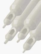 10 x Sterile Disposable 14 Round Tip Lexan Tattoo Tubes 1/2" Grip (for liner only)