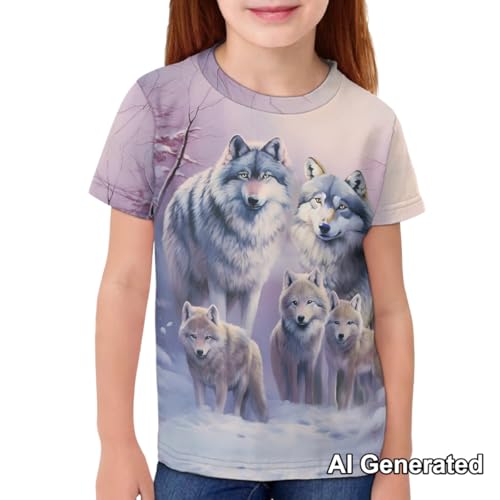 Image of Xhuibop Kids T Shirts for Boys Size 3-16 Girls Short Sleeve Sportswear Active Tops