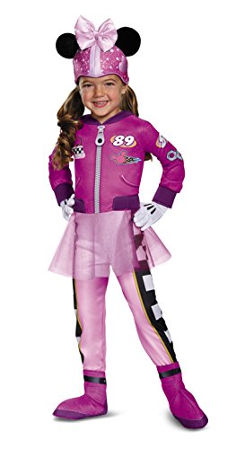 Disguise Minnie Roadster Deluxe Toddler Costume, Multicolor, Medium (3T-4T)
