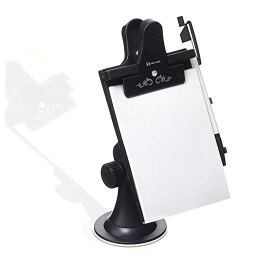 Zento Deals Car Note Pad/Memo Pad/Clip Board (Universal Suction, Flexible Neck Mount)