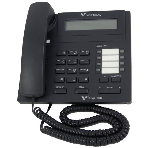 Teléfono Vertical Communications Edge 700 con 8 botones retroiluminados miniatura 1