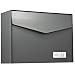 Produktbild MEFA Briefkasten Letter (113) Basaltgrau semi mat Namenschild RAL 7012 Wandbriefkasten