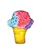 Novelty Inc. Food Fight Pillow 12 Inch Ice Cream Cone