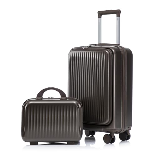 Image of 20 /14 Inch Hardside Luggage, Durable ABS Suitcase with Spinner Wheels