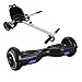 SMARTGYRO X2 + Go Kart Pack Black Skateboard Elettrico X2 UL (Hoverboard 6'5" Pneumatiches Run-Flat) E Go Kart PRO Accesorio (sillin Regolabile), Colore Negro, Nero, L