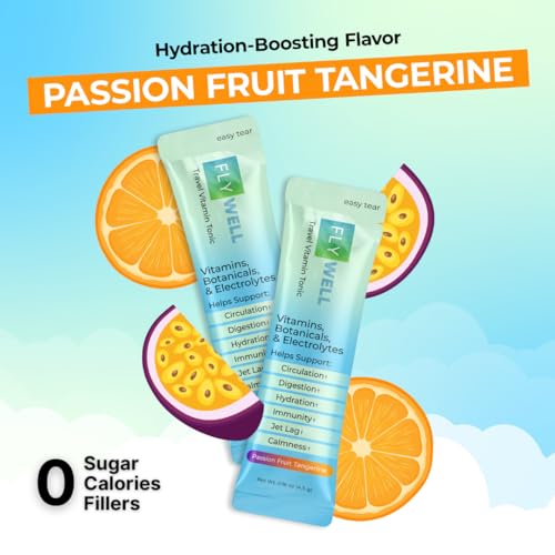 FlyWell Travel Vitamin Tonic Stick Packs