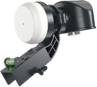 SLx LNB Twin Output, 4K Satellite HD 2 Output KU Band Universal for SKY HD/Freesat HD with MK4 Bracket