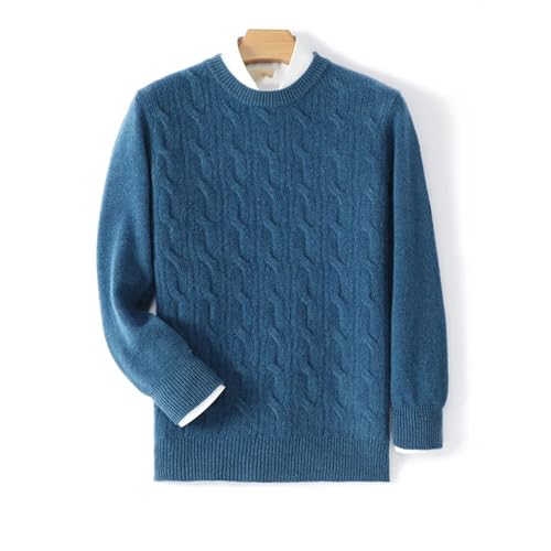 Men's Wool Sweater Thick Warm Pullover O-Neck Cashmere Knitwear Tops for Cool Seasons4