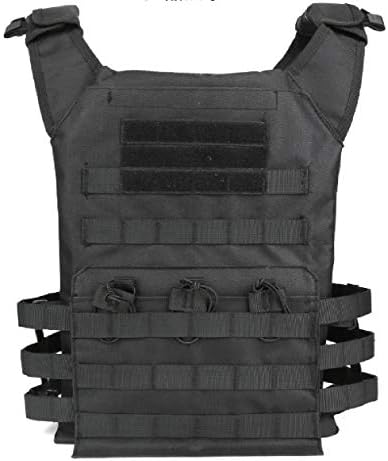 Airsoft Tactical Vest Fishing Hunting Training Clothing Vest Outdoor Jungle Sports Equipment Accessories Jacket (Black)