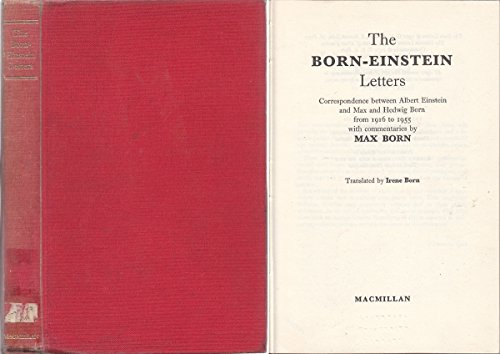 The Born-Einstein Letters: Correspondence Betwe... 0333112679 Book Cover