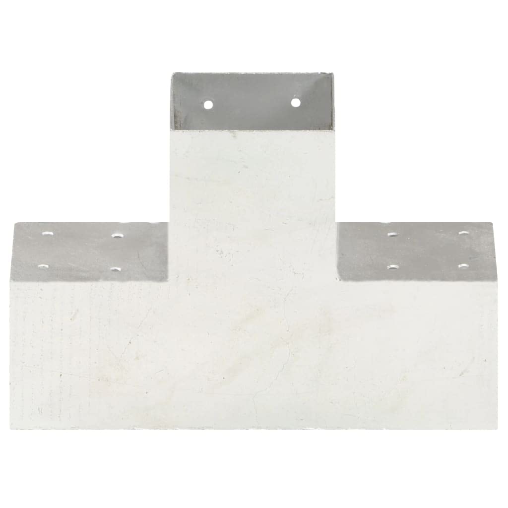 Łączniki słupków z ocynkowanego metalu, 4 szt. 101 x 101 mm, do słupków ogrodzeniowych, słupków, listew drewnianych, łączenia, uchwyt do stabilnej granicy ogrodu i montażu maskującego