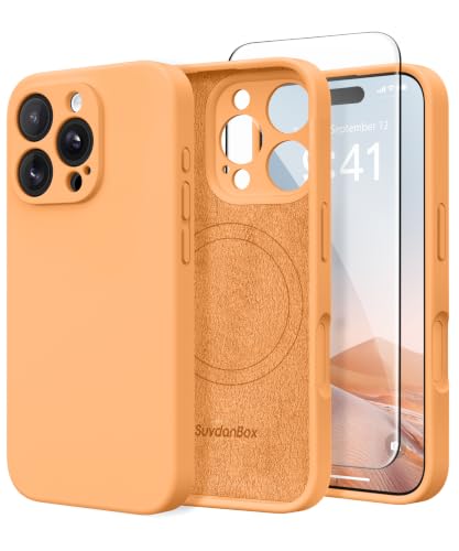 Image of Magnetic for iPhone 16 Pro Case Silicone Cantaloupe
