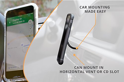 Scooch Wingman | Kickstand Case for Samsung Galaxy S9 [10 ft Drop Protection] [Two-Way Stand] Shockproof Protective Cover & Compatible with Magnetic Car Mounts (Black)