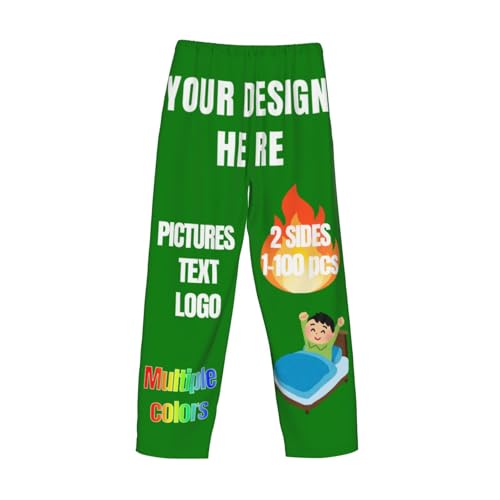 Custom Pajama Pants For Men & Women Add Your Design Personalized Pajamas Design Your Own Customized Pajama Pant2