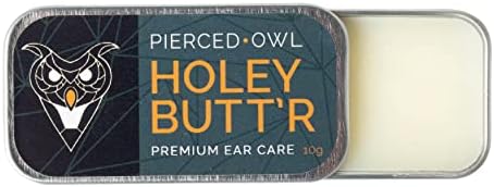 Holey Butt'r Premium Stretched Ear Lobe Cream, Vegan, 10g / .35 ounce