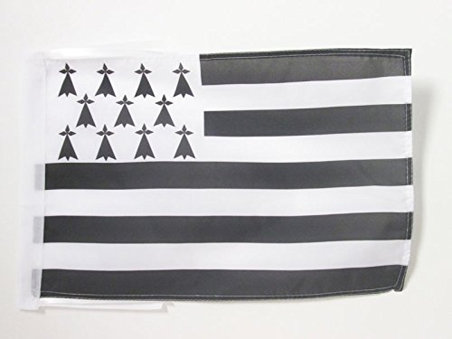 AZ FLAG Drapeau Bretagne 45x30cm - PAVILLON Breton - France 30 x 45 cm Haute qualité