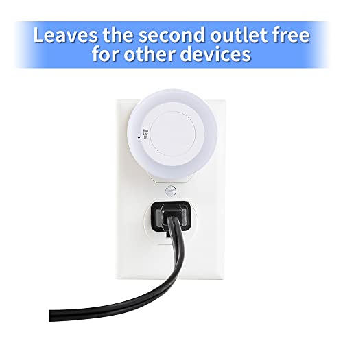 Qitim 4 Pack Plug In Night Light With High/Low/Off Switch, Led Manual Nightlight Max 20 Lumens, Indoor For Hallway, Bedroom, Kids Room, Warm White, Energy Efficient, Etl Listed #TOP3