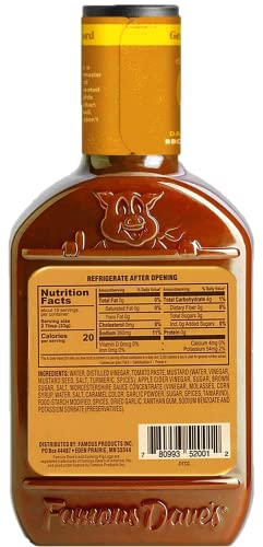 Famous Dave's Georgia Mustard Bbq Sauce, 17.5 Ounce Pack Of 2, Tangy Flavor For Pork, Beef And Chicken #TOP1