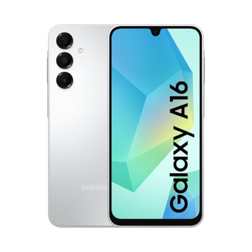 Samsung Galaxy A16 4G LTE, Teléfono Móvil Android, Pantalla 6,7' Super AMOLED, Múltiples Cámaras, Almacenamiento 128GB, Gris (Versión Española), Garantía del Fabricante 3 Años + 1 Año Extra