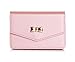 FYY Business Card Holder, Handmade Premium Leather Business Name Card Case Universal Card Holder with Magnetic Closure (Hold 30 pics of Cards) Rose Gold