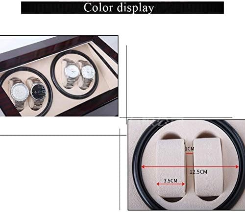 FENOKD Mechanical Watch Shaker Piano Paint Automatic Watch Winder Wooden 4+6 Watch Storage Box Mechanical Watch Winding Box Motor Shaker Jewelry Storage Orga