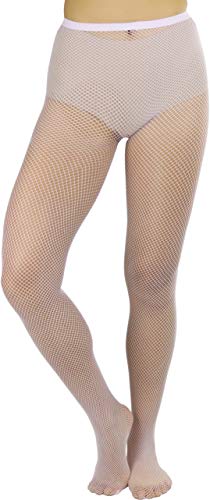 Image of ToBeInStyle Women's Sexy Vibrant Fine Classic Fishnet Full Footed Pantyhose