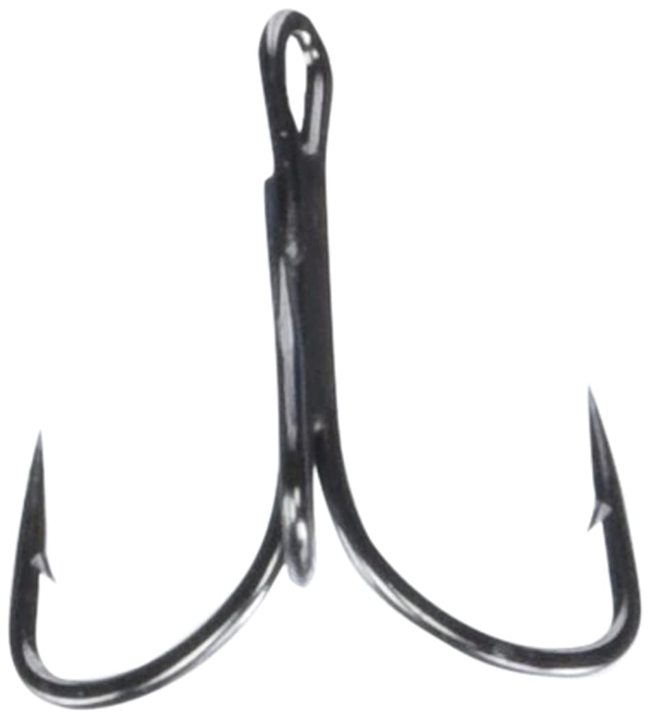 Mustad KVD Elite Triple Grip Treble Hook TG58NP Barbed Treble Hooks for  Freshwater Fishing, Best Shape for Hook Up Ratios, Black Nickel
