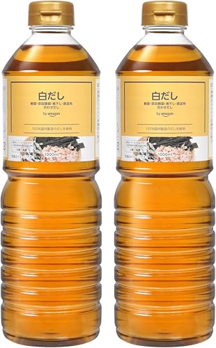 by Amazon 白だし 100%国内製造のだしを使用 1000ml ×２本