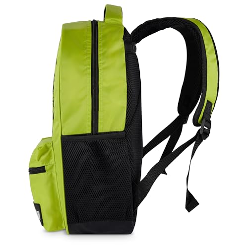 Image of AI ACCESSORY INNOVATIONS Dr. Suess's The Grinch Backpack for Boys & Girls Featuring a Big Face Grinch, 16 inchBookbag w /Molded Nope Dangle, Green