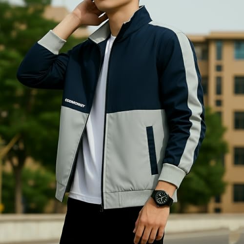Image of ODDMONKEY men jackets || bomber jacket for men || Lightweight Outwear Sportswear Bomber Jacket (JACKET-05)
